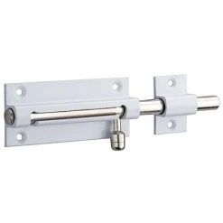 THIRARD - Targette, Laiton Poli Blanc, Pêne Ø 8mm, 70x30mm