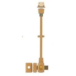 THIRARD - Verrou Double Entrée Mirage 6 Pour Porte D'entrée, Cyl. 45mm, Tringle 2 Pts En Acier, Haut, Gauche, 3 Clés, Bronze