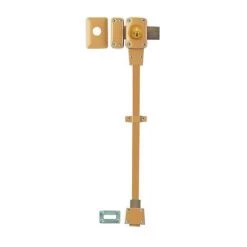 THIRARD - Verrou Double Entrée Mirage 6 Pour Porte D'entrée, Cyl. 45mm, Tringle 2 Pts En Acier, Bas, Gauche, 3 Clés, Bronze