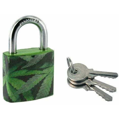 THIRARD - Cadenas à Clé Green Idea Chanvre, Acier, Intérieur, Anse Acier, 30mm, 2 Clés