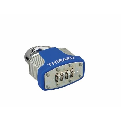 THIRARD - Cadenas à Code Tank, Intérieur, 4 Chiffres, Zingué, Couleurs Assorties – Image 4