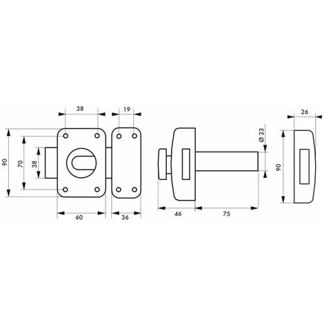 THIRARD - Verrou Pour Porte D'entrée Transit 2 à Bouton Et Cylindre 75 Mm – Image 2