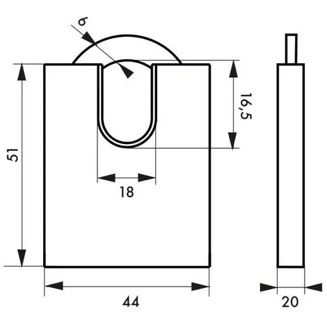 THIRARD - Cadenas à Clé MACH 3 Ap 40 Mm Avec Bumper – Image 3