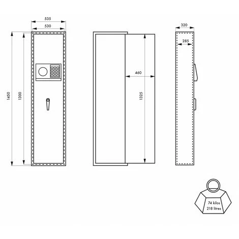 THIRARD - Armoire à Fusils MONTERIA 10 Fusils à Combianaison – Image 2