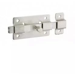 THIRARD - Verrou Pour Porte De Meuble Targette Inox Pêne Plat 75 Mm