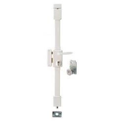 THIRARD - Serrure En Applique Beluga A2P** à Fouillot Pour Entrée, Gauche, 3pts, Cobra 31x56mm, Axe 45mm, Blanc, 4 Clés