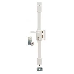 THIRARD - Serrure En Applique Beluga A2P** à Fouillot Pour Entrée, Droite, 3pts, Cobra 31x56mm, Axe 45mm, Blanc, 4 Clés