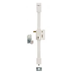 THIRARD - Serrure En Applique Beluga A2P** à Tirage Pour Entrée, Droite, 3pts, Cobra 31x56mm, Axe 45mm, Blanc, 4 Clés