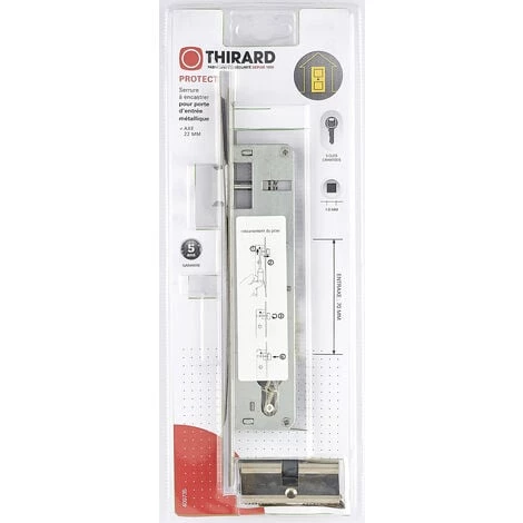 Thirard Serrure Encastrée THIRARD, à Cylindre, Axe 22 Mm – Image 2