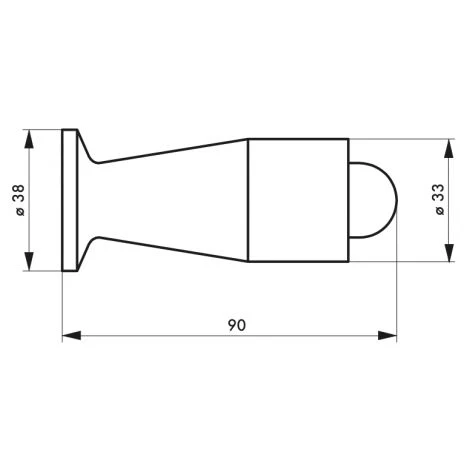 Butoir Balustre 90 Mm THIRARD Monture Plastique - 00000037 – Image 2
