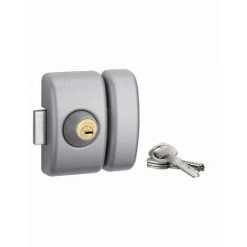 Verrou Universel THIRARD Double Cylindre Languette HG5 + 3 Clés - Argent - 00080475 - Argent