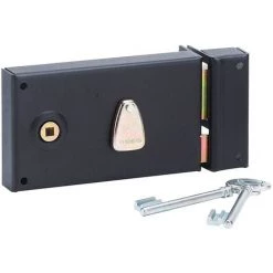 Serrure Horizontale Pêne Dormant 1/2 T Thirard - Noir - Droite - L X H - 82 X 140 Mm