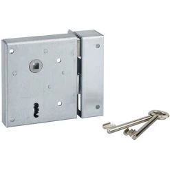 Serrure à Chiffre Verticale à Pêne 1/2 Tour De Grille Type Alsace Thirard - Droite