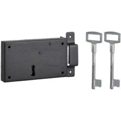 Serrure En Applique Pêne Dormant 140 X 80 Mm Thirard - Droite - Longueur 140 Mm - Hauteur 80 Mm