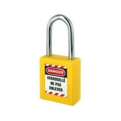 Cadenas De Consignation Jaune THIRARD Anse Inox Ø4.76 Largeur 40 Mm Avec 1 Clé Varié - 005338YL