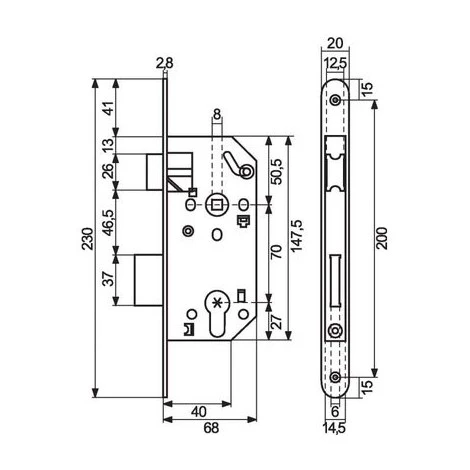 Serrure Unimax CE NF QC Thirard Type Clé I – Image 2