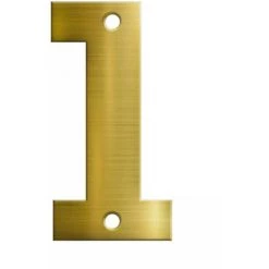 THIRARD - Plaque Signalétique Chiffre 1 Hauteur 51mm à Visser