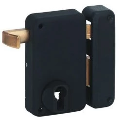 THIRARD Serrure En Applique Verticale à Tirage Pêne Dormant Et Demitour A Cylindre Européen Optimum Main Gauche