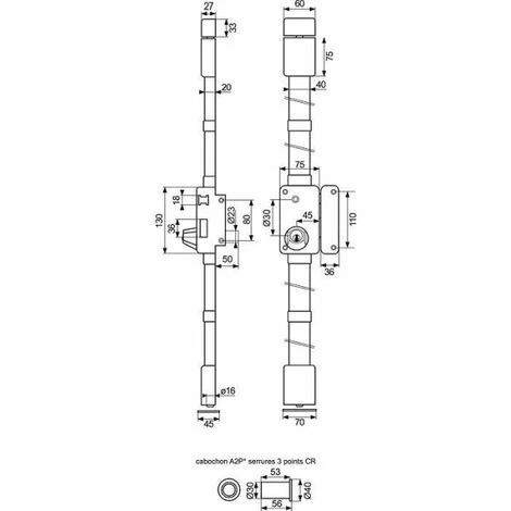 Serrure à Fouillot Beluga CP A2P* - Thirard – Image 2