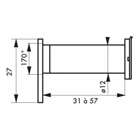 THIRARD Judas Optique 170° Laiton Poli – Image 2