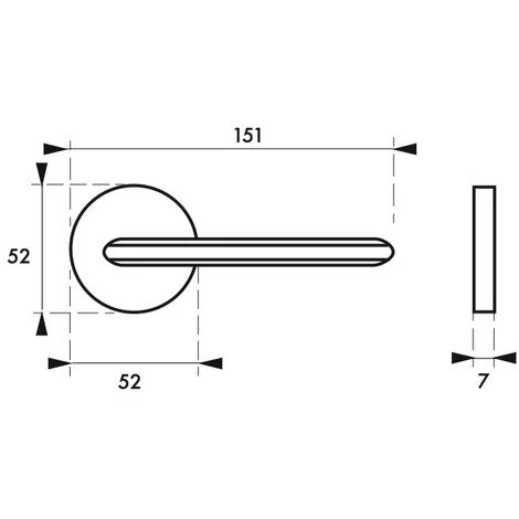 THIRARD - Paire De Béquilles Boston Pour Porte, Carré 7mm, Noir Mat – Image 2