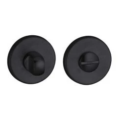 THIRARD - Paire De Rosaces Rondes Boston, Ø50mm, à Condamnation, Noir Mat