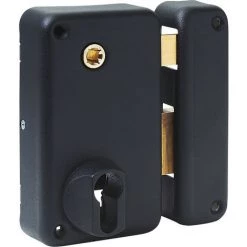 Serrure De Grille Verticale THIRARD - Fouillot - Cylindre Profil Européen - Gauche - 140x88 -009829