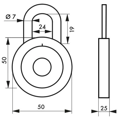 THIRARD - Cadenas à Bouton De Combinaison Collège, Anse Acier Cémenté Nickelé – Image 4