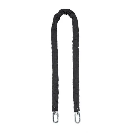 THIRARD - Chaîne Acier Gainé Nylon Loops, Vélo, Moto, Barrières, 1.5m, Noir