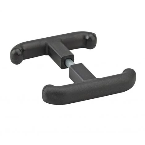 THIRARD - Ensemble De Poignées Pour Porte De Garage T, Carré 8mm, Noir