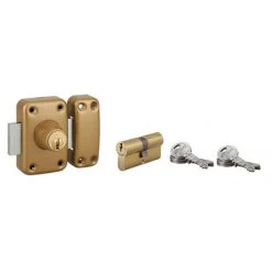 THIRARD - Lot Verrou Double Entrée Capital Cylindre 45mm + Cylindre HG 30x30mm, 6 Clés