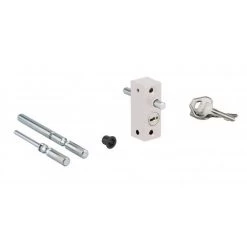 THIRARD - Verrou à Tige à Clé Pour Fenêtre Coulissante, Blanc, 2 Clés