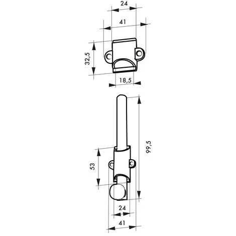 THIRARD - Verrou à Plaquer Pour Fenêtre, à Coulisse, 100mm, Nickel Satin – Image 2