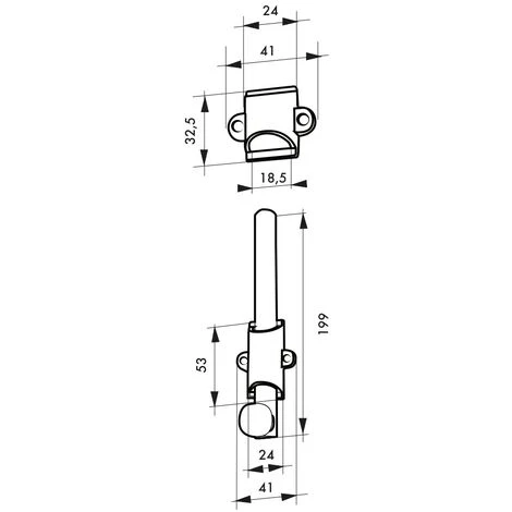 THIRARD - Verrou à Plaquer Pour Fenêtre, à Coulisse, 200mm, Nickel Satin – Image 2