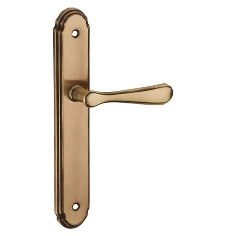 THIRARD - Ensemble De Poignées Pour Porte Intérieure Arthemis Sans Trou, Carré 7mm, Entr'axes 195mm, Laiton Patiné