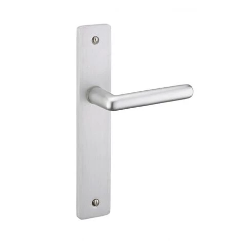 THIRARD - Ensemble De Poignées Pour Porte Intérieure Crecy Sans Trou, Carré 7mm, Entr'axes 195mm, Anodisé Argent