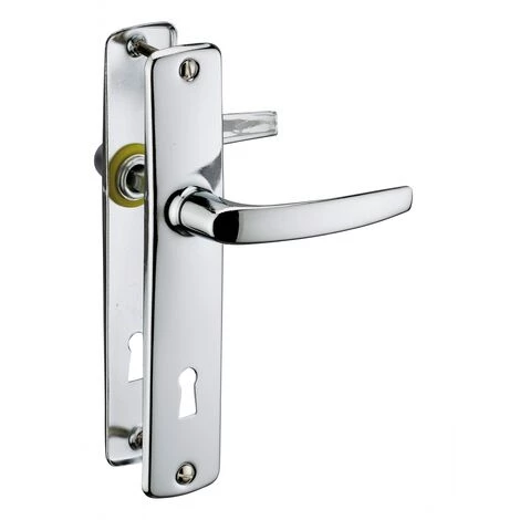 THIRARD - Ensemble De Poignées Pour Porte Intérieure Abbeville Trou De Clé, Carré 7mm, Entr'axes 165mm, Chromé – Image 2