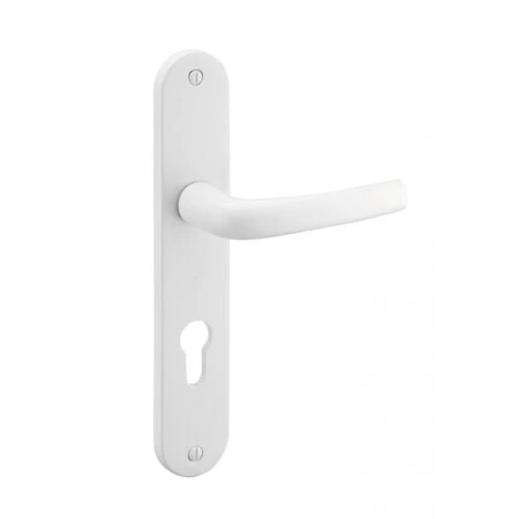 THIRARD - Ensemble De Poignées Pour Porte D'entrée Chantilly Trou De Cylindre, Carré 7mm, Entr'axes 195mm, Blanc