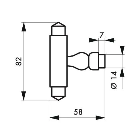 THIRARD - Paire De Boutons Torsadés Pour Porte D'entrée, Fer, Carré 6mm, 1 Portée, Noir – Image 2