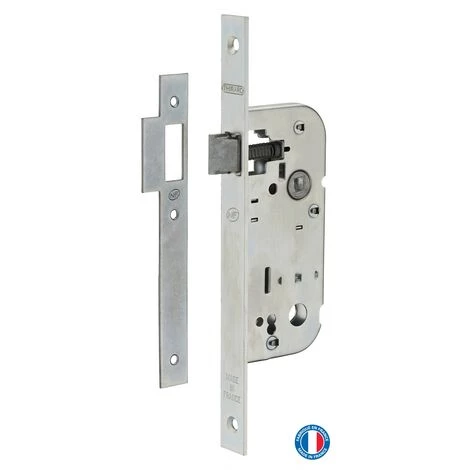 THIRARD - Serrure Encastrable NF Pour Porte Intérieure, Axe 40mm, Bouts Carrés, Zingué
