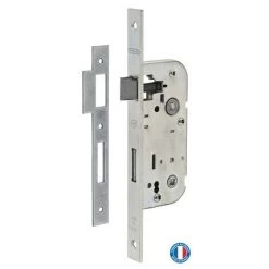 THIRARD - Serrure Encastrable NF à Condamnation Pour Salle De Bain Et Toilette, Axe 40mm, Bouts Carrés, Zingué