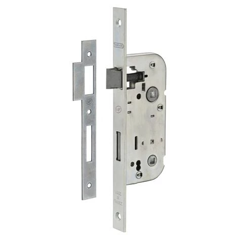 THIRARD - Serrure Encastrable NF à Condamnation Pour Salle De Bain Et Toilette, Axe 40mm, Bouts Carrés, Zingué – Image 2