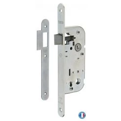 THIRARD - Serrure Encastrable NF Pour Porte Intérieure, Axe 40mm, Bouts Ronds, Zingué