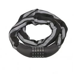 THIRARD - Antivol à Combinaison Biker, 5 Chiffres, Chaîne Acier, Moto, 0.9m, Noir