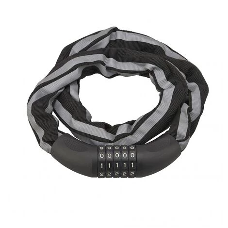 THIRARD - Antivol à Combinaison Biker, 5 Chiffres, Chaîne Acier, Moto, 0.9m, Noir