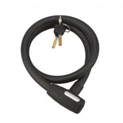 THIRARD - Antivol à Clé Stunt, Câble Acier, Vélo, 18mmx1m, 2 Clés, Noir