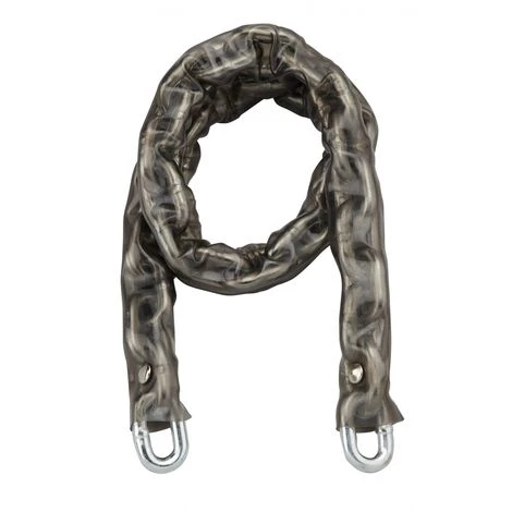 THIRARD - Chaîne Acier Cémenté Zingué Loops, Vélo, Barrières, Ø 8mm, 0.9m, Gaine PVC