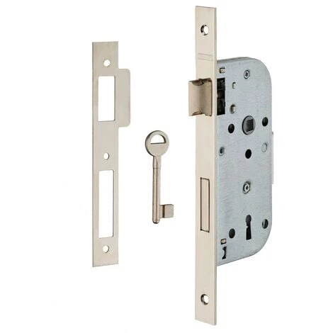 THIRARD - Serrure Encastrable à Clé Pour Porte De Chambre, 1/2 Tour, Axe 40mm, Bouts Carrés, 1 Clé