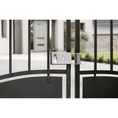 THIRARD - Serrure 4 Gorges En Applique à Clé à Fouillot Pour Portail, Droite, Axe 58mm, 140x82mm, Zingué, 2 Clés – Image 2