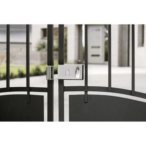 THIRARD - Serrure 4 Gorges En Applique à Clé à Fouillot Pour Portail, Gauche, Axe 58mm, 140x82mm, Zingué, 2 Clés – Image 2